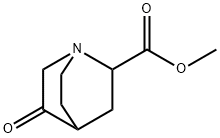 5-Oxoquinuclidine-2-carboxylic acid methyl ester Structure
