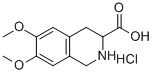 6,7-디메톡시-1,2,3,4-테트라히드로-이소퀴놀린-3-카르복실산염산염 구조식 이미지