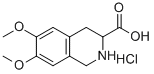 6,7-DIMETHOXY-1,2,3,4-TETRAHYDRO-ISOQUINOLINE-3-CARBOXYLIC ACID HYDROCHLORIDE Structure