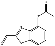 2-Benzothiazolecarboxaldehyde,4-hydroxy-,acetate(ester)(8CI) Structure