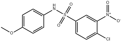 4-CHLORO-N-(4-METHOXY-PHENYL)-3-NITRO-BENZENESULFONAMIDE Structure