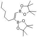 1-CIS-1,2-BIS(4,4,5,5-TETRAMETHYL-1,3,2-DIOXABOROLAN-2-YL)HEPTENE 구조식 이미지