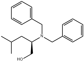 (S)-2-(DIBENZYLAMINO)-4-METHYL-1-PENTANOL Structure