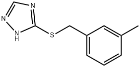 3-[(3-METHYLBENZYL)THIO]-1H-1,2,4-TRIAZOLE Structure