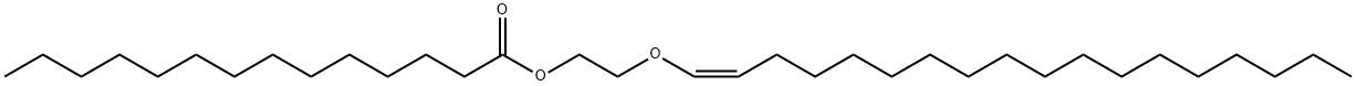 테트라데칸산2-[(Z)-1-옥타데세닐옥시]에틸에스테르 구조식 이미지
