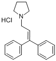 1-(3,3-Diphenylallyl)pyrrolidine hydrochloride Structure