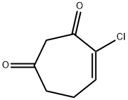 4-Cycloheptene-1,3-dione,  4-chloro- Structure