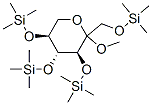 메틸1-O,3-O,4-O,5-O-테트라키스(트리메틸실릴)-L-소르보피라노사이드 구조식 이미지