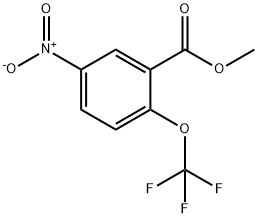 5-NITRO-2-(TRIFLUOROMETHOXY)BENZOIC ACID METHYL ESTER 구조식 이미지