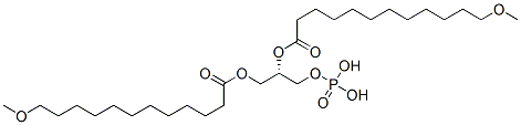 [(2S)-1-(12-methoxydodecanoyloxy)-3-phosphonooxypropan-2-yl] 12-methoxydodecanoate Structure