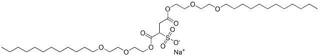 나트륨1,4-비스[2-[2-(도데실옥시)에톡시]에틸]술포나토숙시네이트 구조식 이미지