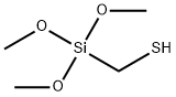 (Trimethoxysilyl)methanethiol 구조식 이미지