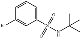 3-BROMO-N-TERT-BUTYLBENZENESULPHONAMIDE 구조식 이미지