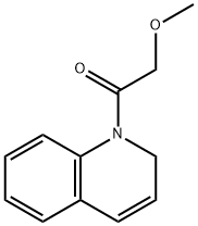 1,2-디히드로-1-(메톡시아세틸)퀴놀린 구조식 이미지