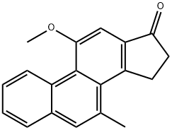 15,16-Dihydro-11-methoxy-7-methyl-17H-cyclopenta[a]phenanthren-17-one Structure