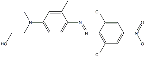 2-[[4-[(2,6-dichloro-4-nitrophenyl)azo]-3-methylphenyl]methylamino]ethanol Structure