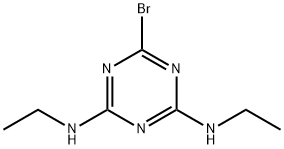 6-브로모-N,N'-디에틸-1,3,5-트리아진-2,4-디아민 구조식 이미지