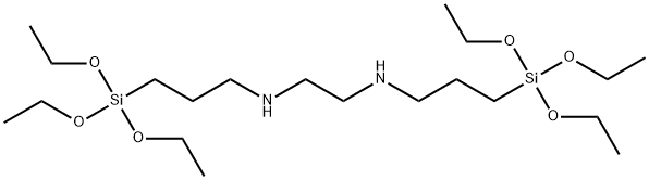 N,N'-비스[3-(트리에톡시실릴)프로필]에틸렌디아민 구조식 이미지