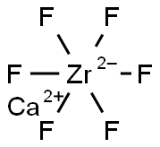 calcium hexafluorozirconate(2-)  Structure