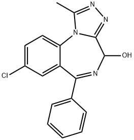 4-HYDROXYALPRAZOLAM Structure