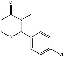 2-(4-CHLOROPHENYL)-3-METHYL-TETRAHYDRO-1,3-THIAZINE-4-ONE Structure