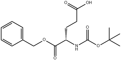 Boc-L-Glutamic acid 1-benzyl ester 구조식 이미지