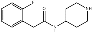 2-(2-플루오로페닐)-N-피페리딘-4-일아세트아미드 구조식 이미지