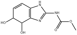 Carbamic acid, (4,5-dihydro-4,5-dihydroxy-1H-benzimidazol-2-yl)-, methyl ester (9CI) Structure