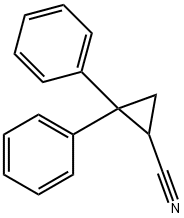 2,2-diphenylcyclopropanecarbonitrile 구조식 이미지
