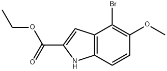 ETHYL 4-BROMO-5-METHOXY-1H-INDOLE-2-CARBOXYLATE Structure
