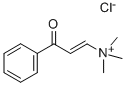 트리메틸(3-OXO-3-PHENYLPROP-1-ENYL)염화암모늄 구조식 이미지