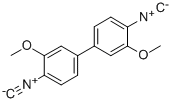 4,4'-DIISOCYANO-3,3'-DIMETHOXYBIPHENYL 구조식 이미지