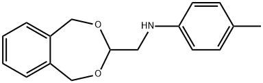 (5,9-DIHYDRO-6,8-DIOXA-BENZOCYCLOHEPTEN-7-YL-METHYL)-P-TOLYL-AMINE Structure