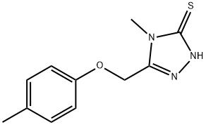 4-METHYL-5-[(4-METHYLPHENOXY)METHYL]-4H-1,2,4-TRIAZOLE-3-THIOL Structure