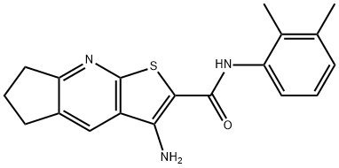 3-amino-N-(2,3-dimethylphenyl)-6,7-dihydro-5H-cyclopenta[b]thieno[3,2-e]pyridine-2-carboxamide Structure