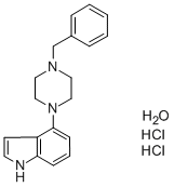 4-(4-BENZYLPIPERAZINO)-1H-INDOLE DIHYDROCHLORIDE MONOHYDRATE Structure