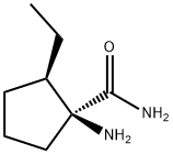 시클로펜탄카르복사미드,1-아미노-2-에틸-,(1S,2R)-(9CI) 구조식 이미지