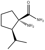 Cyclopentanecarboxamide, 1-amino-2-(1-methylethyl)-, (1S,2R)- (9CI) Structure