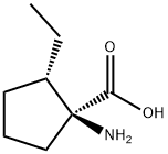 Cyclopentanecarboxylic acid, 1-amino-2-ethyl-, (1S,2S)- (9CI) Structure