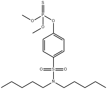 N,N-Dipentyl-p-hydroxybenzenesulfonamide O,O-dimethyl phosphorothioate Structure