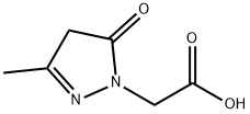 4,5-dihydro-3-methyl-5-oxo-1H-pyrazole-1-acetic acid         Structure
