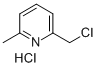 6-chloromethyl-2-methylpyridinium chloride  구조식 이미지