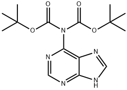 디-tert-부틸9H-퓨린-6-일리미도디카보네이트 구조식 이미지