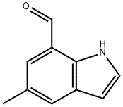 1H-Indole-7-carboxaldehyde, 5-methyl- (9CI) Structure