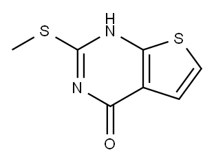 2-Methylsulfanyl-1H-thieno[2,3-d]pyrimidin-4-one Structure