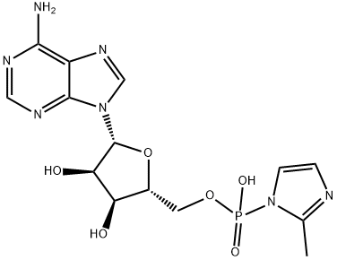 아데노신5'-포스포-2-메틸이미다졸리드 구조식 이미지