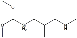 디메톡시메틸[2-메틸-3-(메틸아미노)프로필]실란 구조식 이미지