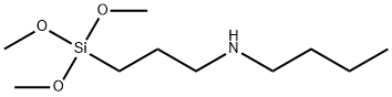 N-(3-(Trimethoxysilyl)propyl)butylamine Structure