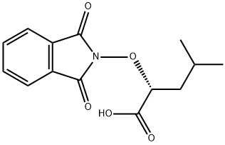 Pentanoic acid, 2-[(1,3-dihydro-1,3-dioxo-2H-isoindol-2-yl)oxy]-4-methyl-,(2R)- Structure