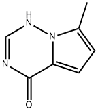 Pyrrolo[2,1-f][1,2,4]triazin-4(1H)-one, 7-methyl- (9CI) 구조식 이미지